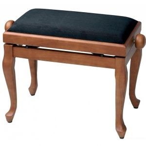 Gewa Deluxe Classic hárfaszék matt cseresznye, fekete ülés