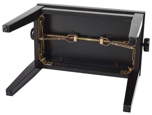 Roland hárfaszék fényes fekete, szövet ülés