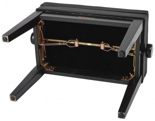 Roland hárfaszék fekete, műbőr ülés, ülés alatti kottatartóval