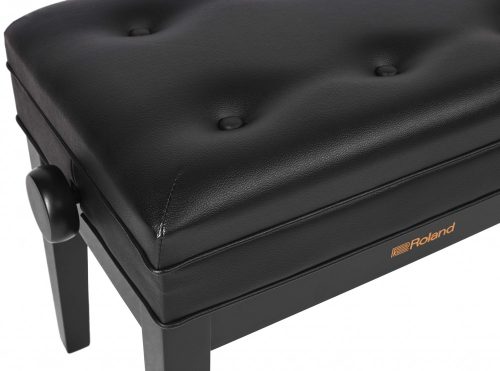 Roland hárfaszék fekete, műbőr ülés, ülés alatti kottatartóval