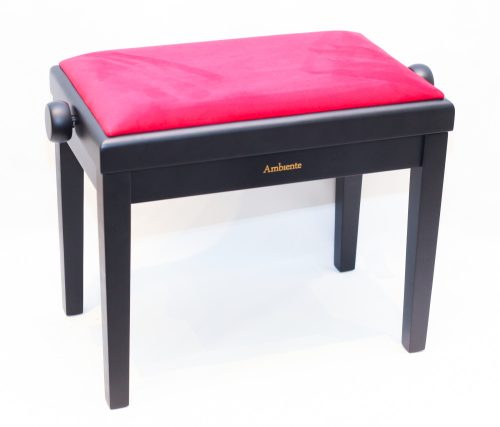 Ambiente hárfaszék fekete matt+bordó bársony