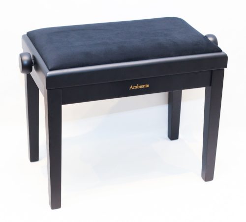 Ambiente hárfaszék fekete matt+fekete bársony