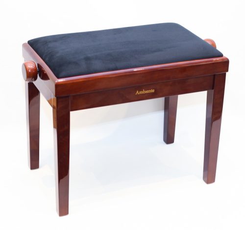 Ambiente hárfaszék dió fényes+fekete bársony