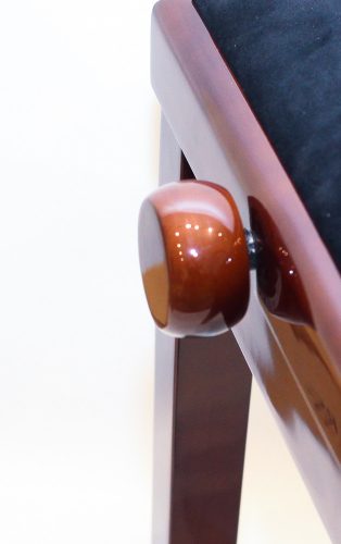 Ambiente hárfaszék dió fényes+fekete bársony