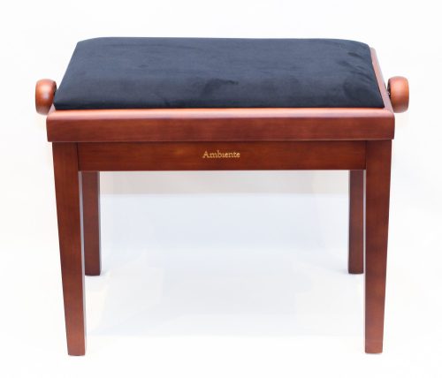 Ambiente hárfaszék dió matt+fekete bársony