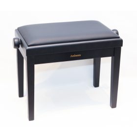 Ambiente hárfaszék fekete matt+fekete bőr