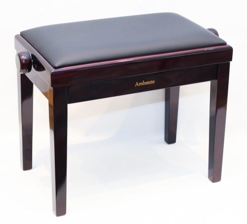 Ambiente hárfaszék rózsafa fényes+fekete bőr