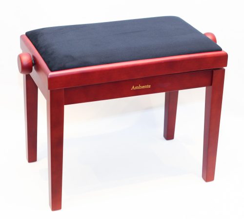 Ambiente hárfaszék mahagóni matt+fekete bársony