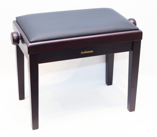 Ambiente hárfaszék rózsafa matt+fekete bőr