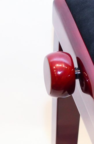 Ambiente hárfaszék mahagóni fényes+fekete bársony