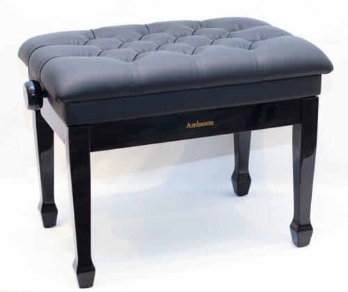 Ambiente hárfapad steppelt fekete fényes+fekete bőr