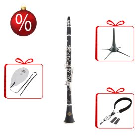   Roy Benson CB-217 Bb klarinét karácsonyi szett állvánnyal, belső törlővel és nyakzsinórral