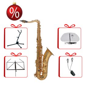   Roy Benson TS-202 tenor szaxofon karácsonyi szett állvánnyal, belső törlővel, kottaállvánnyal és kottalámpával