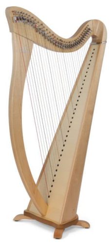 Camac Hermine kampós hárfa 34 húros/ lever harp netto 2.200 €