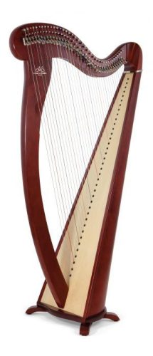 Camac Mélusine kampós hárfa 38 húros/ lever harp netto 2.500 €